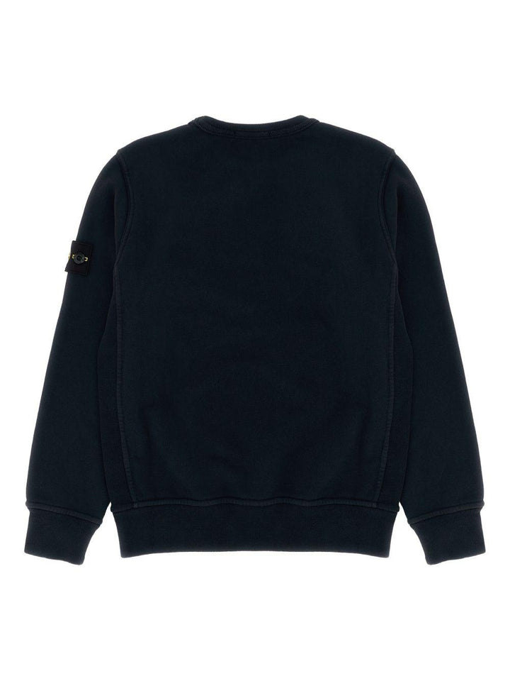 Felpa nera per bambino 66100001S0A20 V0029 Stone Island Kids 