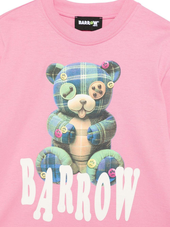 T-shirt rosa per bambino F5BKJUTH244 042 Barrow Kids 