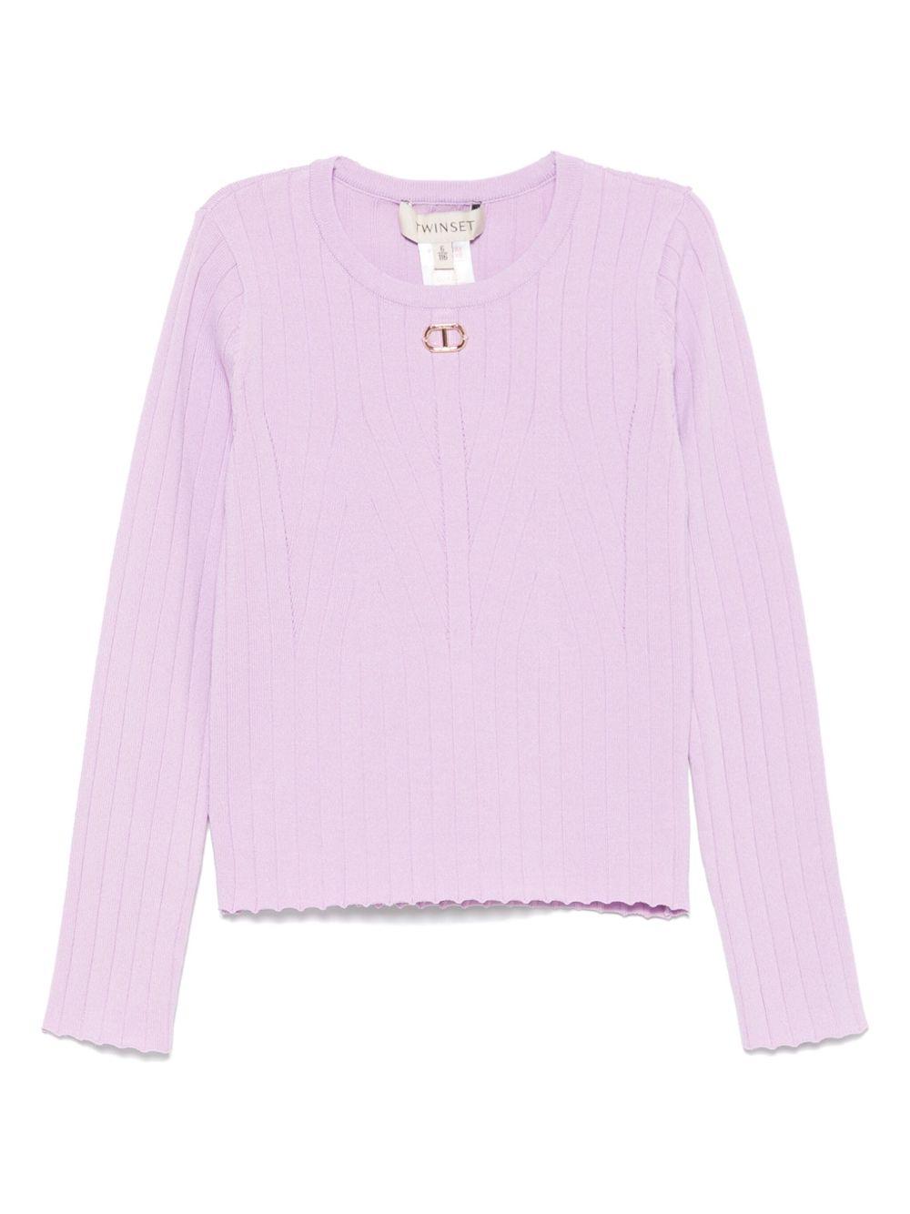 Maglione viola per bambina