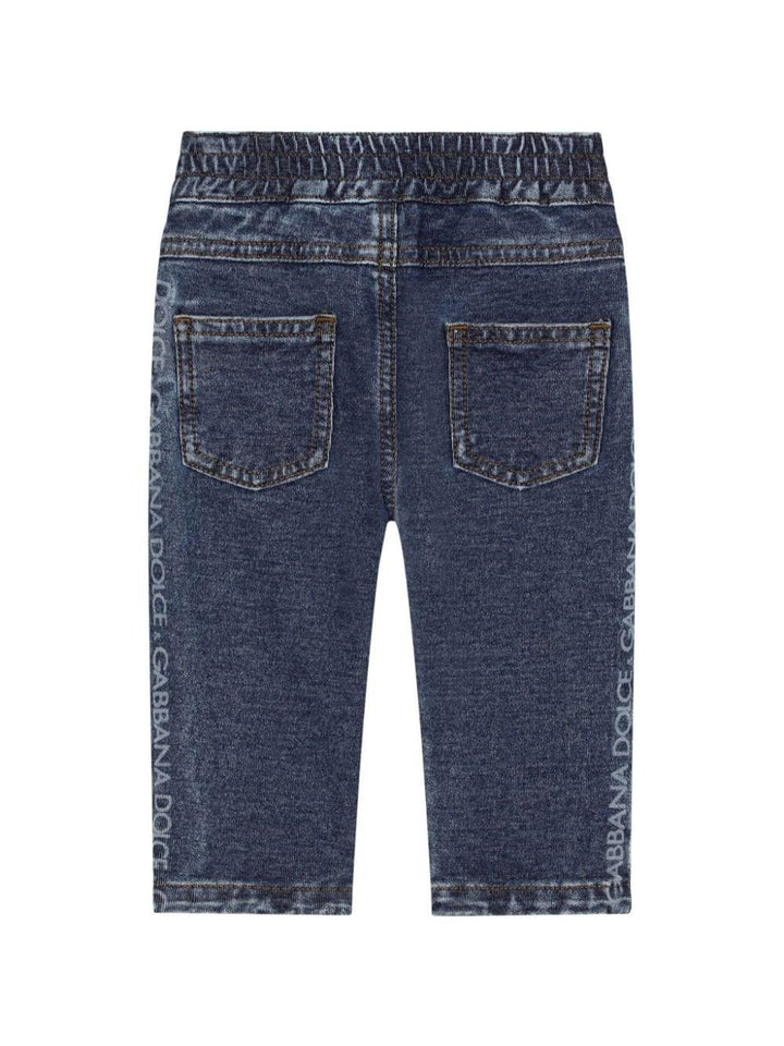 Blue cotton baby jeans
