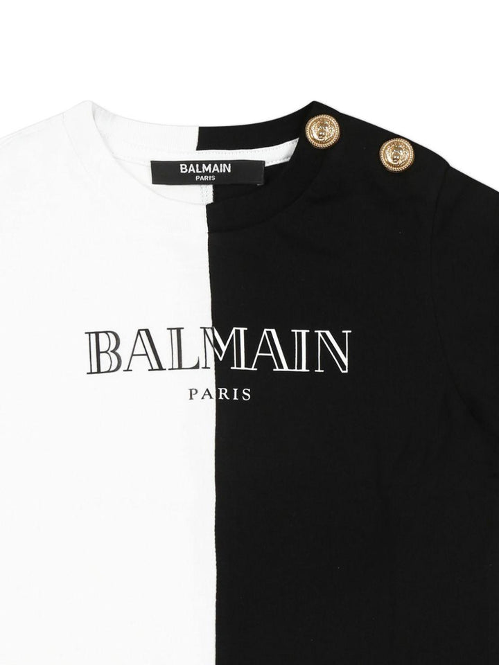 T-shirt bianco/nero per neonato
