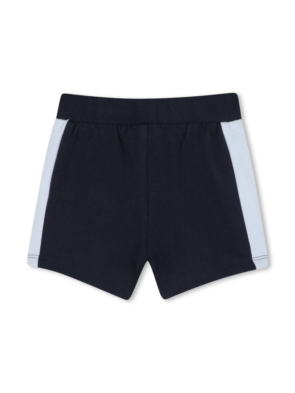 Completo sportivo blu navy/bianco/blu royal per neonato