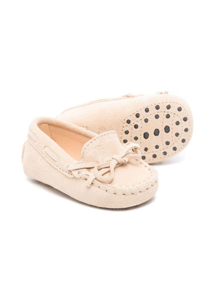 Mocassini beige chiaro per neonato