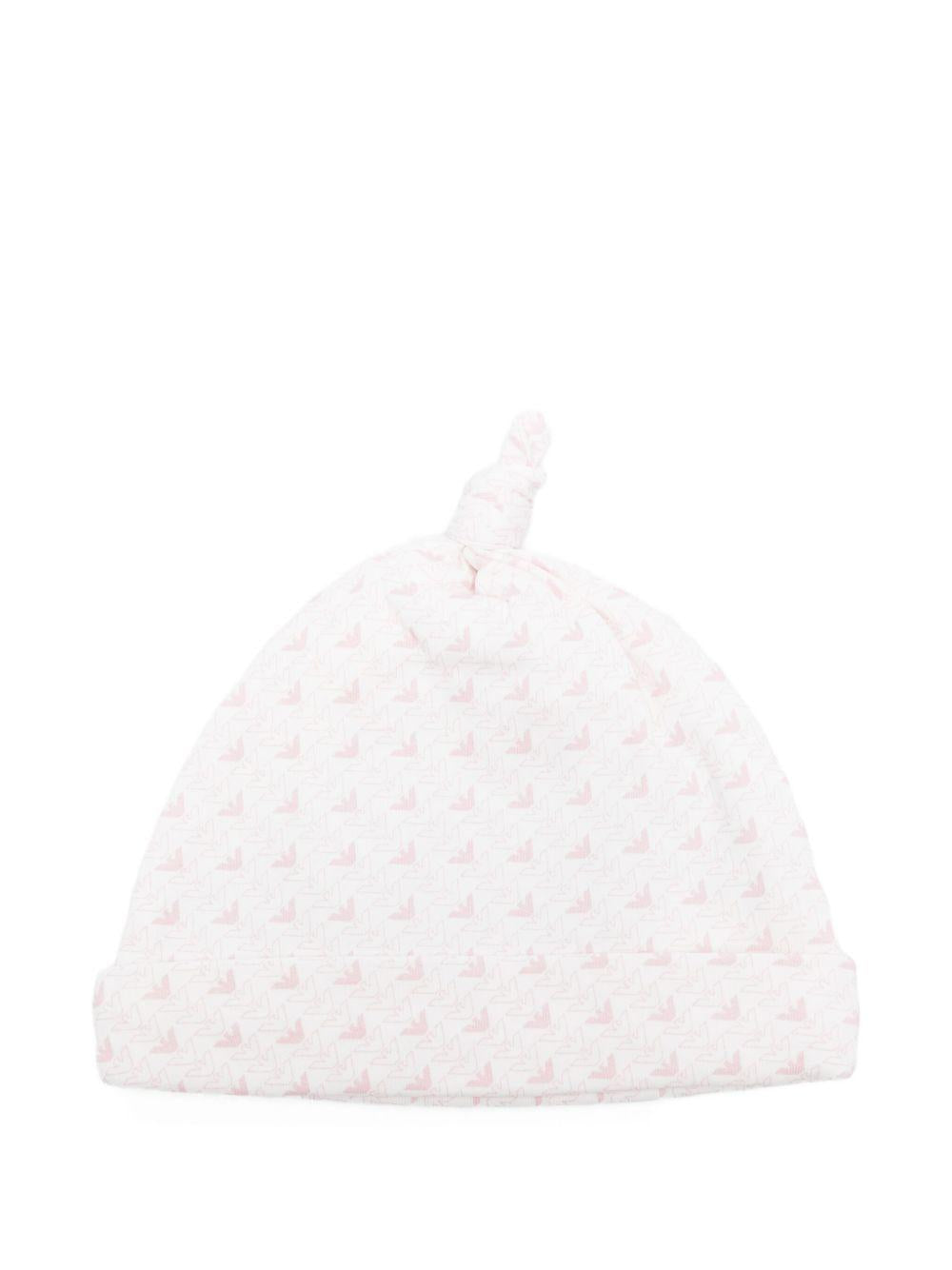 Cappello bianco per neonata EY000005AF10913 F4012 Emporio Armani Kids 
