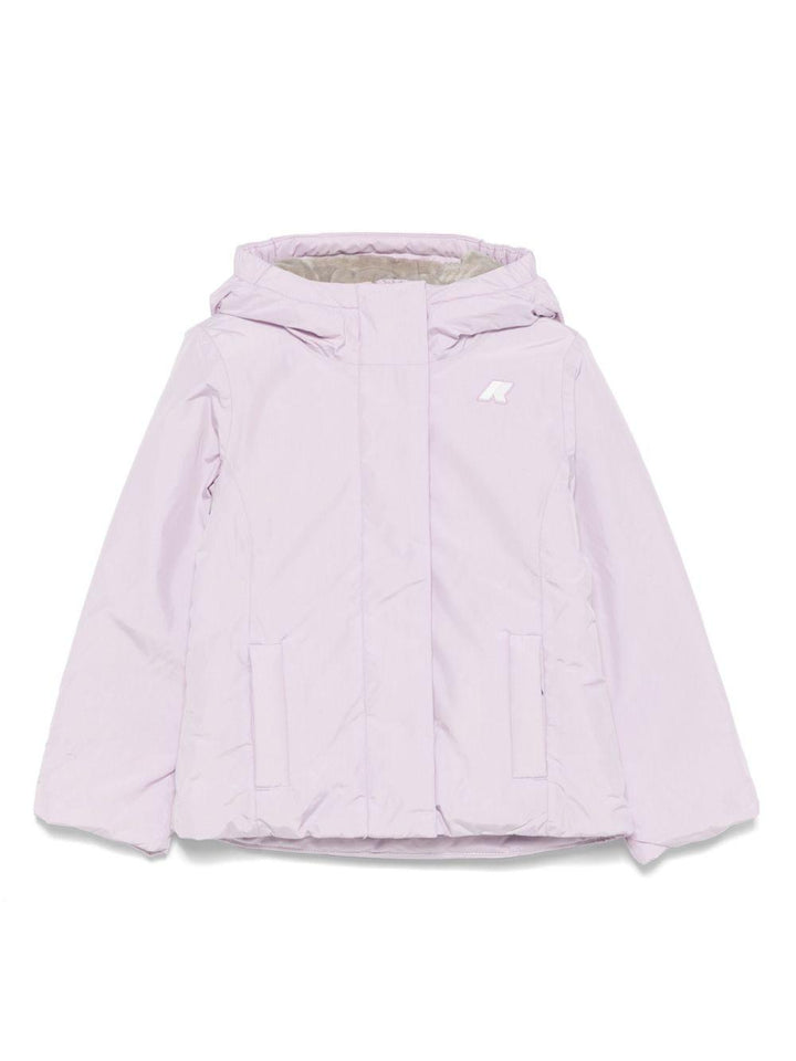 Purple/green jacket for girls by K-Way Kids