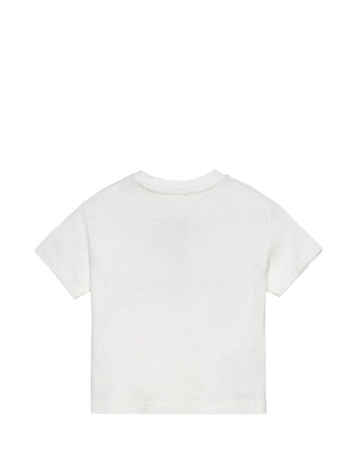 T-shirt bianco per bambino PBAA003S26JER002 002 Palm Angels Kids 