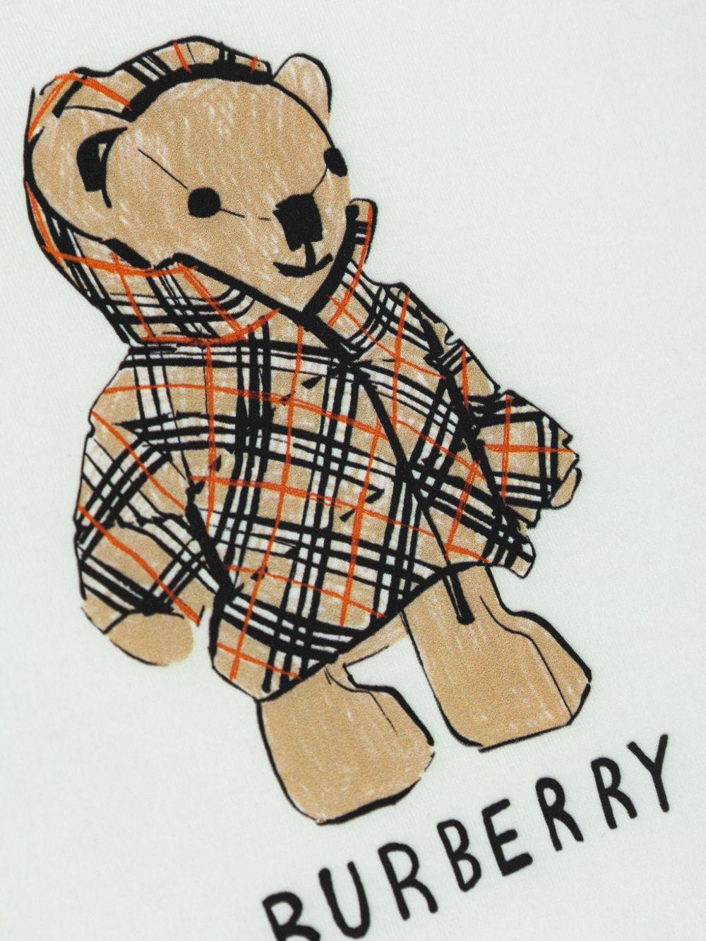 T-shirt bianca per bambino 8117538 A1464 Burberry Kids 