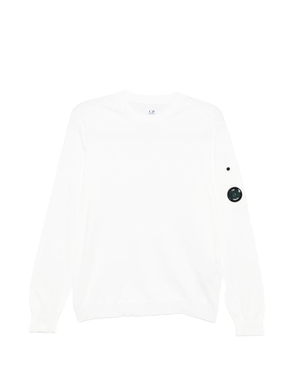 Felpa bianca per bambino CUW00OLHE83 10135 C.P Company Kids 