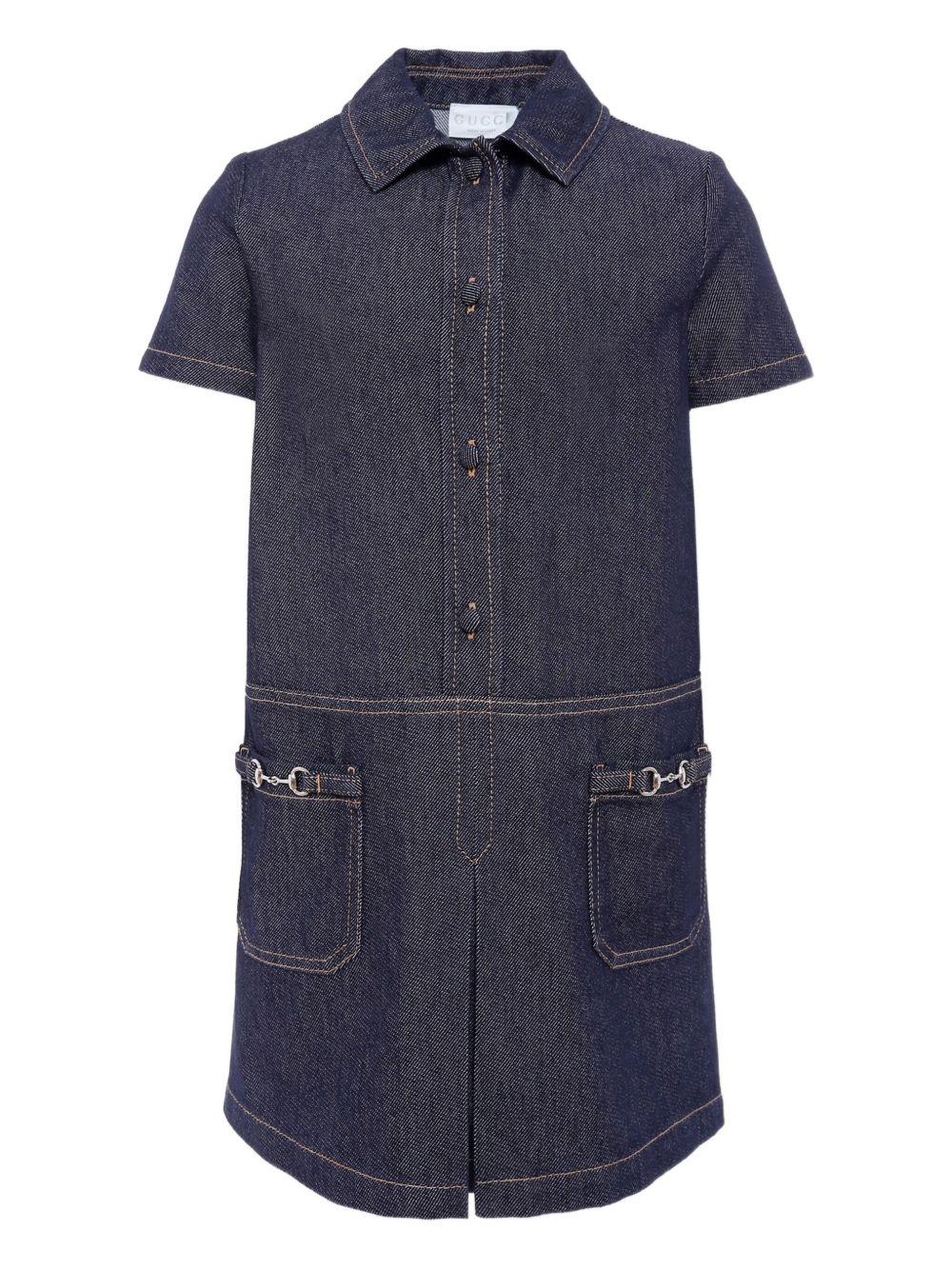 Abito blu per bambina 827449XDDCP 4100 Gucci Kids 