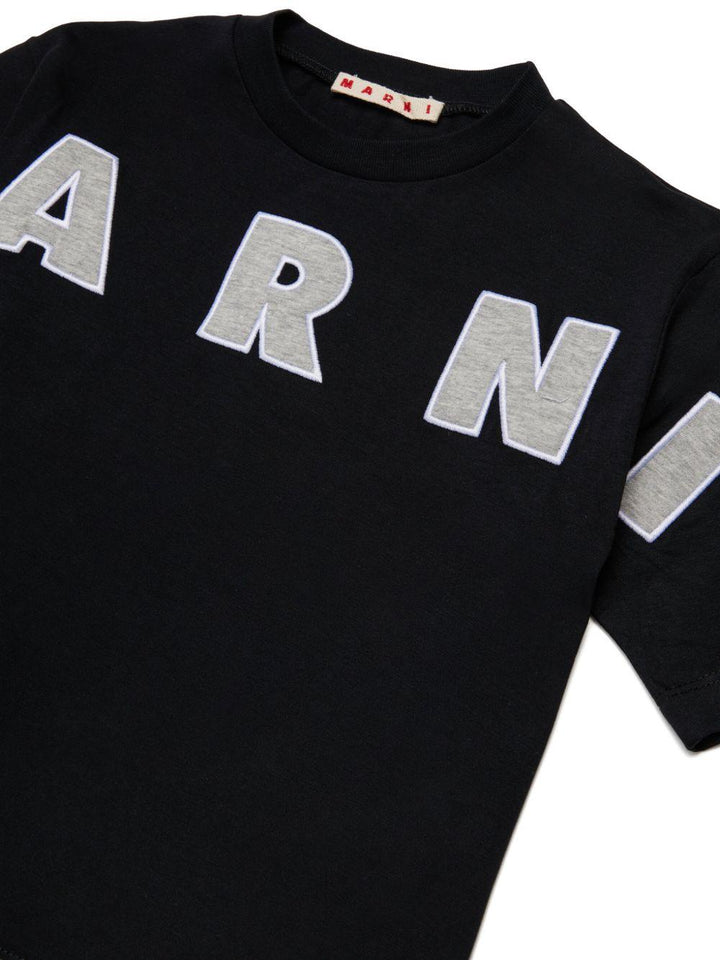 T-shirt nera per bambino M01733M00RF 0M90E Marni Kids 