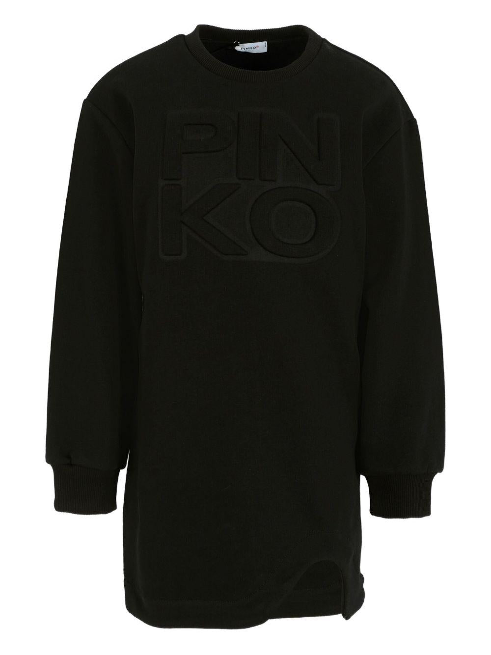 Abito nero per bambina KFAB030CFE014 N000 Pinko Kids 