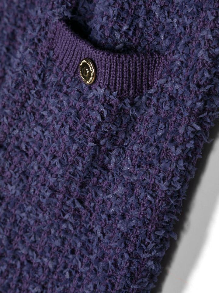 Gonna boucle viola per bambina