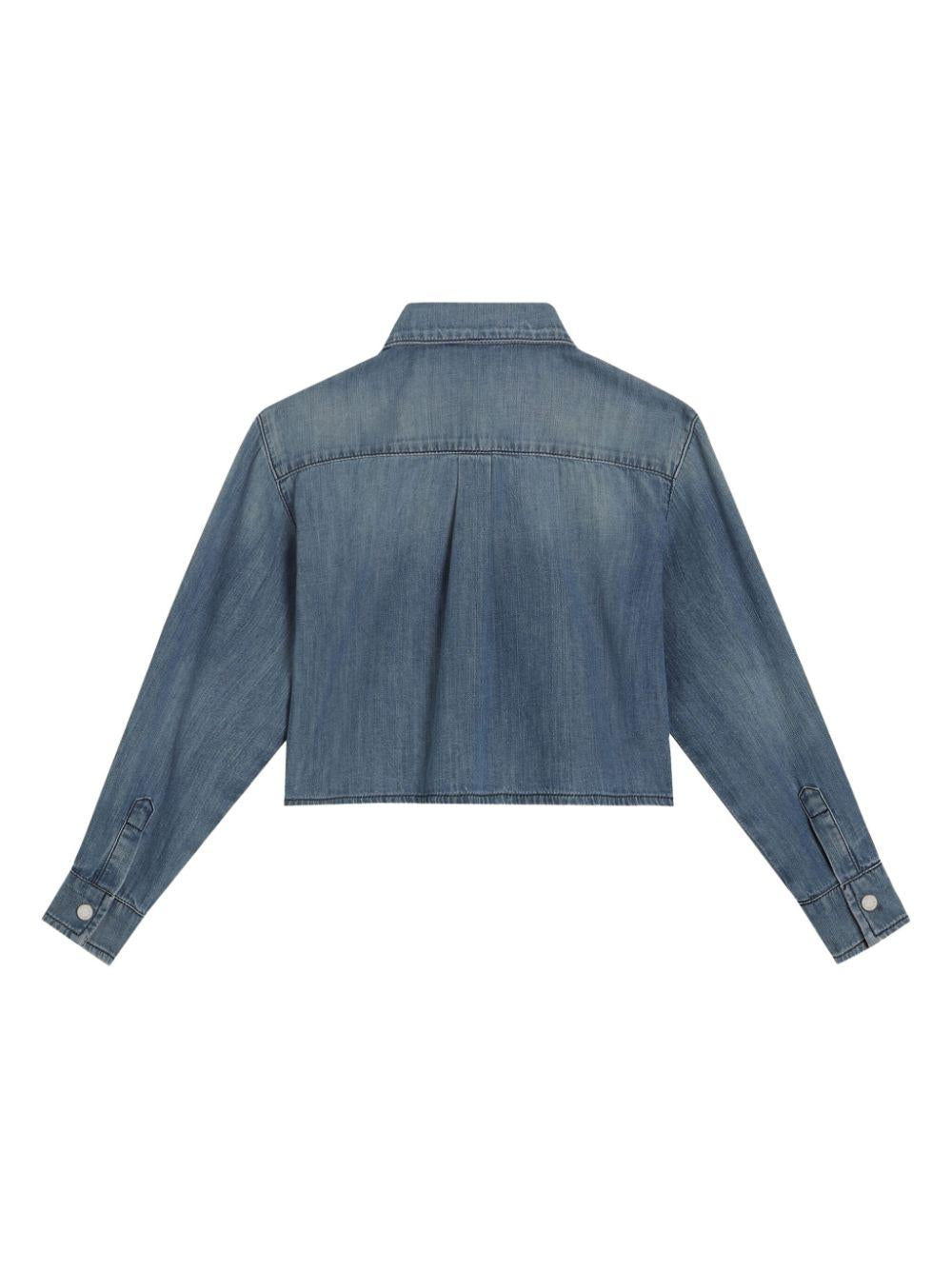 Powder blue shirt for girls