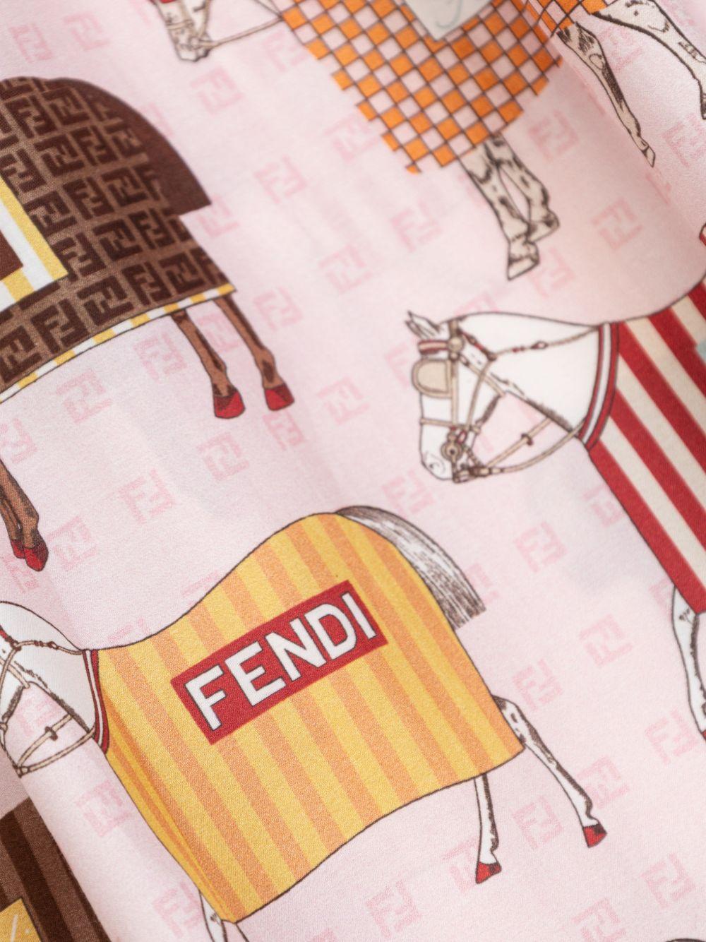 Abito multicolor per bambina JFB838AVVY F0B8F Fendi Kids 