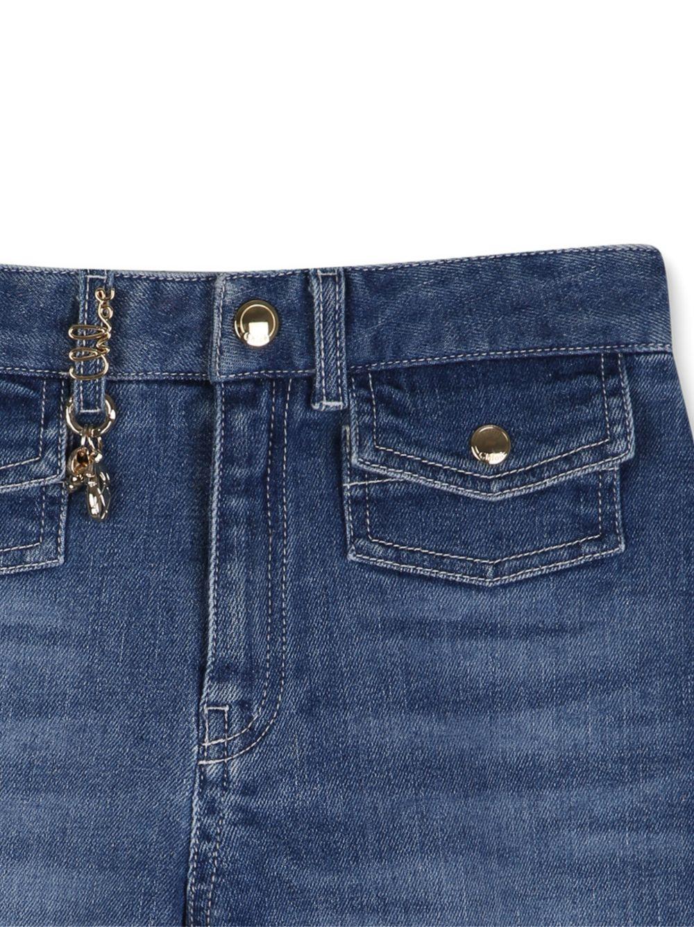 Bermuda di jeans blu per bambina C20850 Z13 Chloe 