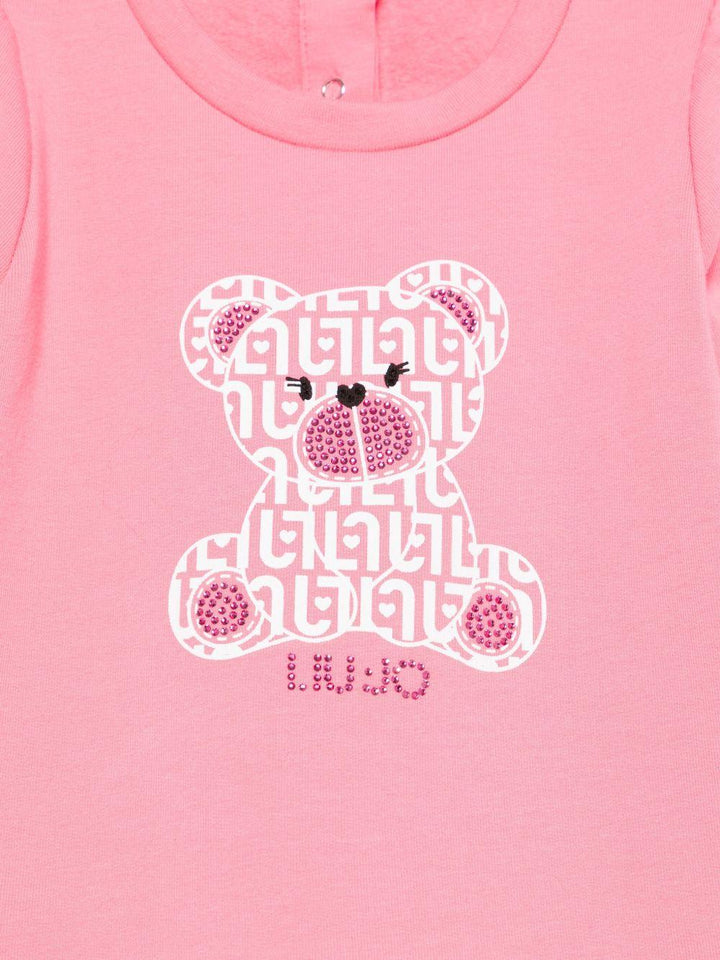 Felpa rosa per neonata HF5049F0724 M9815 Liu Jo 