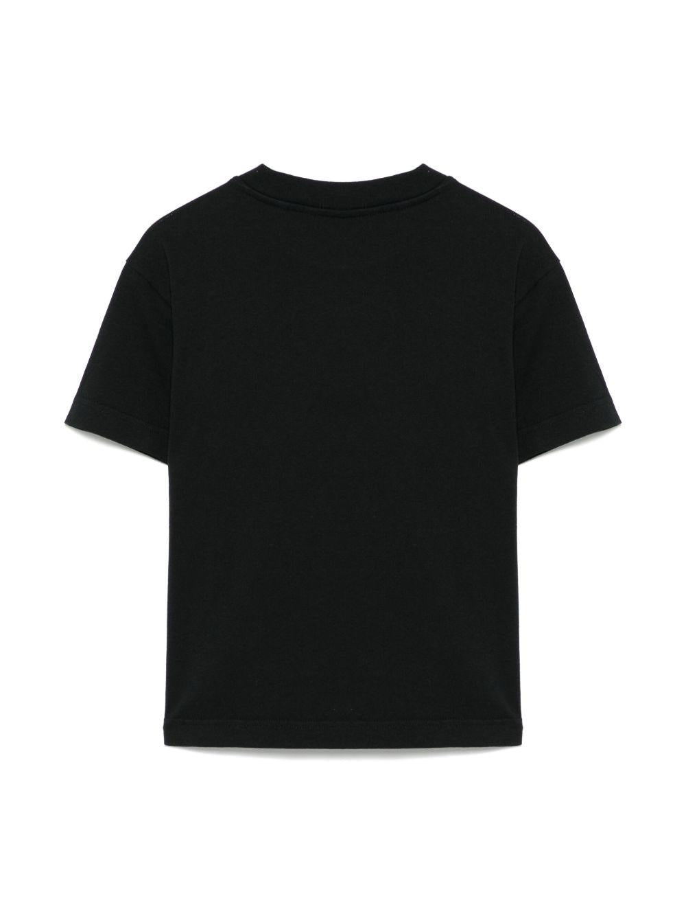 T-shirt nero per bambino PBAA003C99JER006 1060 Palm Angels Kids 