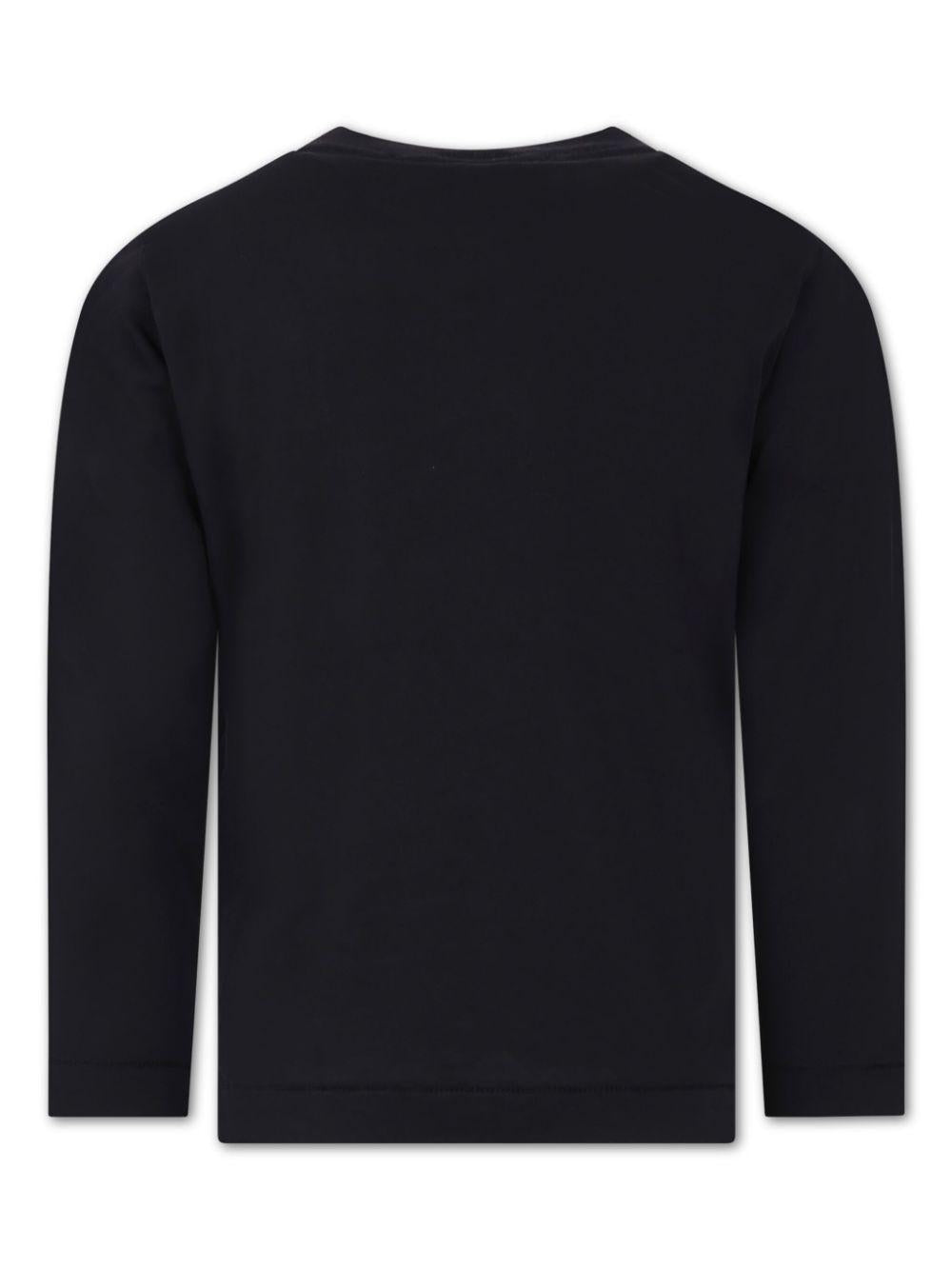 Black cotton t-shirt for boys