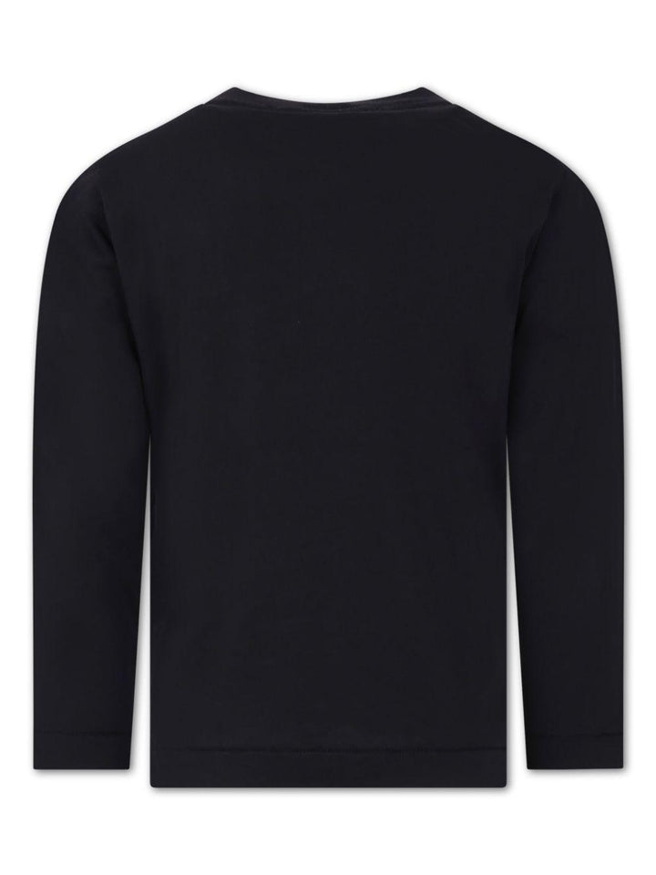 Black cotton t-shirt for boys