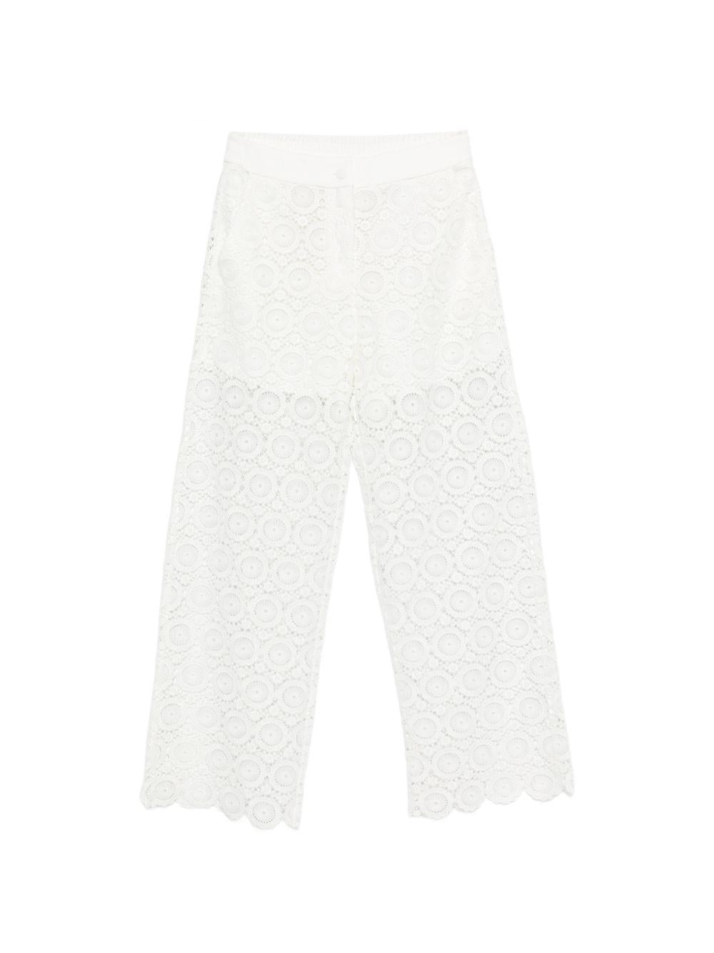 Pantalone bianco per bambina 261GJ2Q21 00526 Twin Set 
