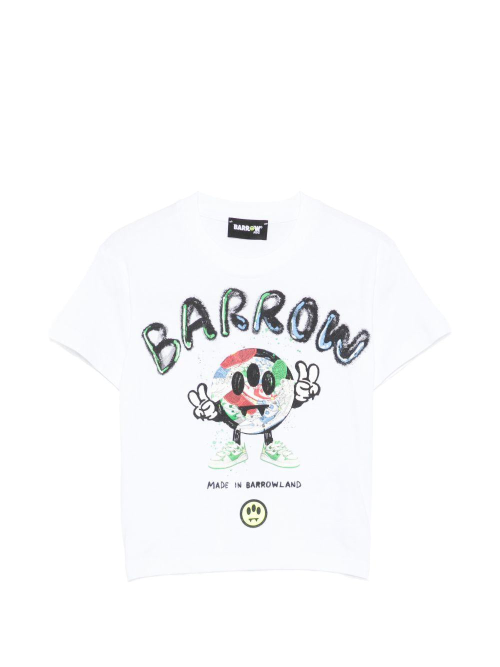 T-shirt bianca per bambino S6BKJUTH094 002 Barrow Kids 