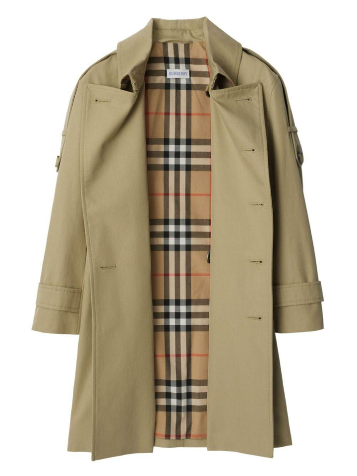 Trench beige sabbia per bambina 8100029 B7311 Burberry Kids 