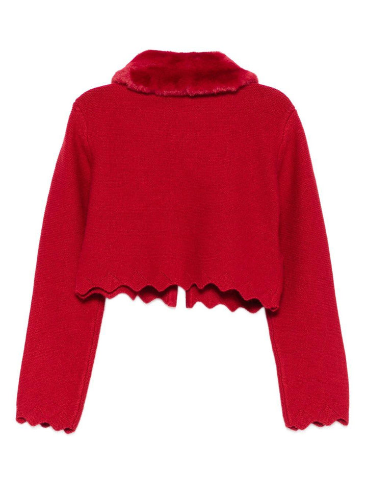 Cardigan rosso per bambina 5834 081 Abel & Lula 