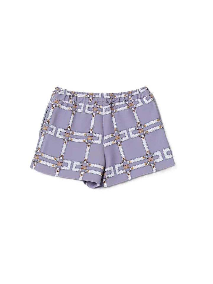 Bermuda lilla per bambina EGBE0280GAE01 8125 Elisabetta Franchi Kids 