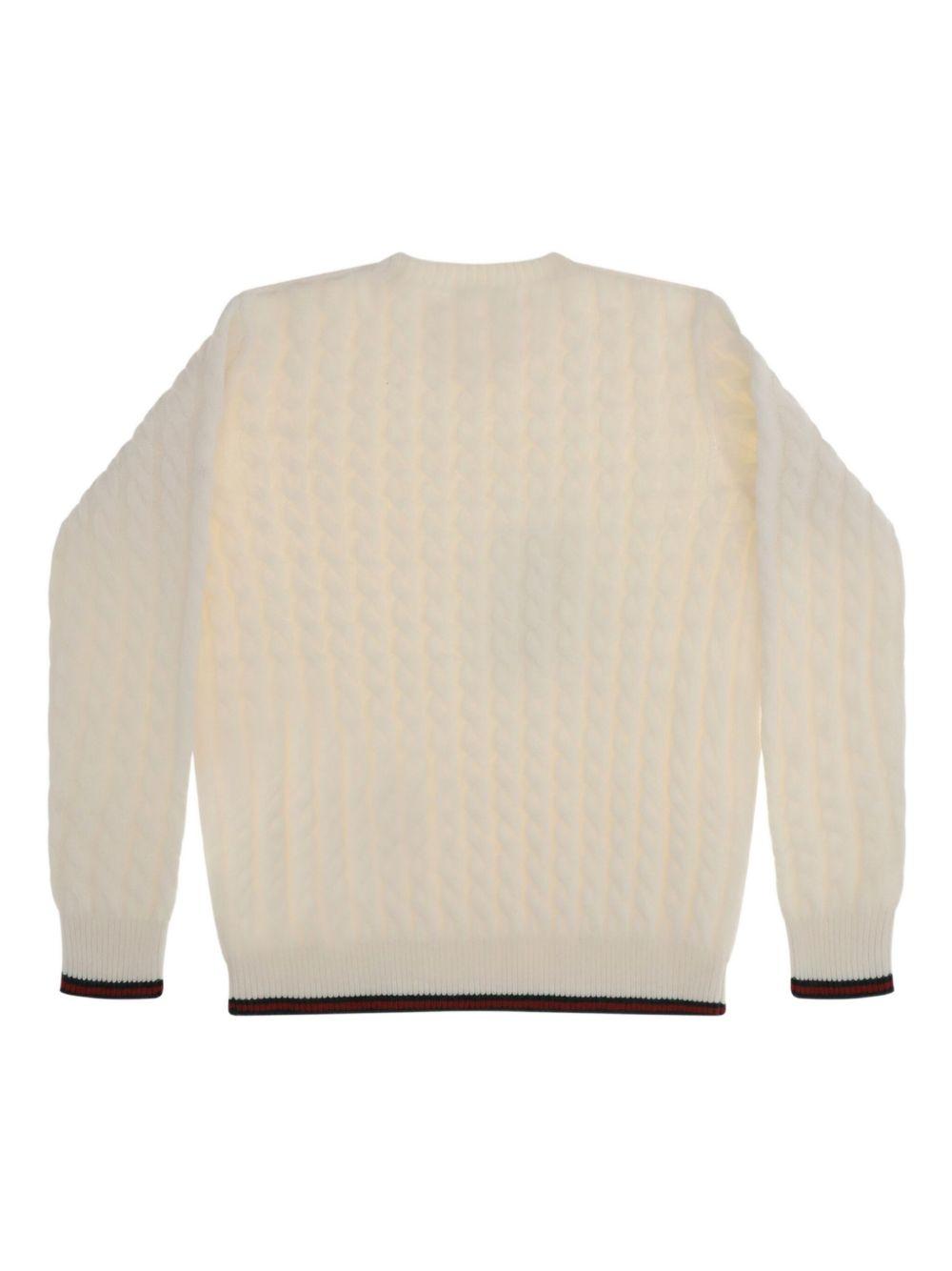 Maglione beige chiaro per bambino 823229XKEWQ 9112 Gucci Kids 