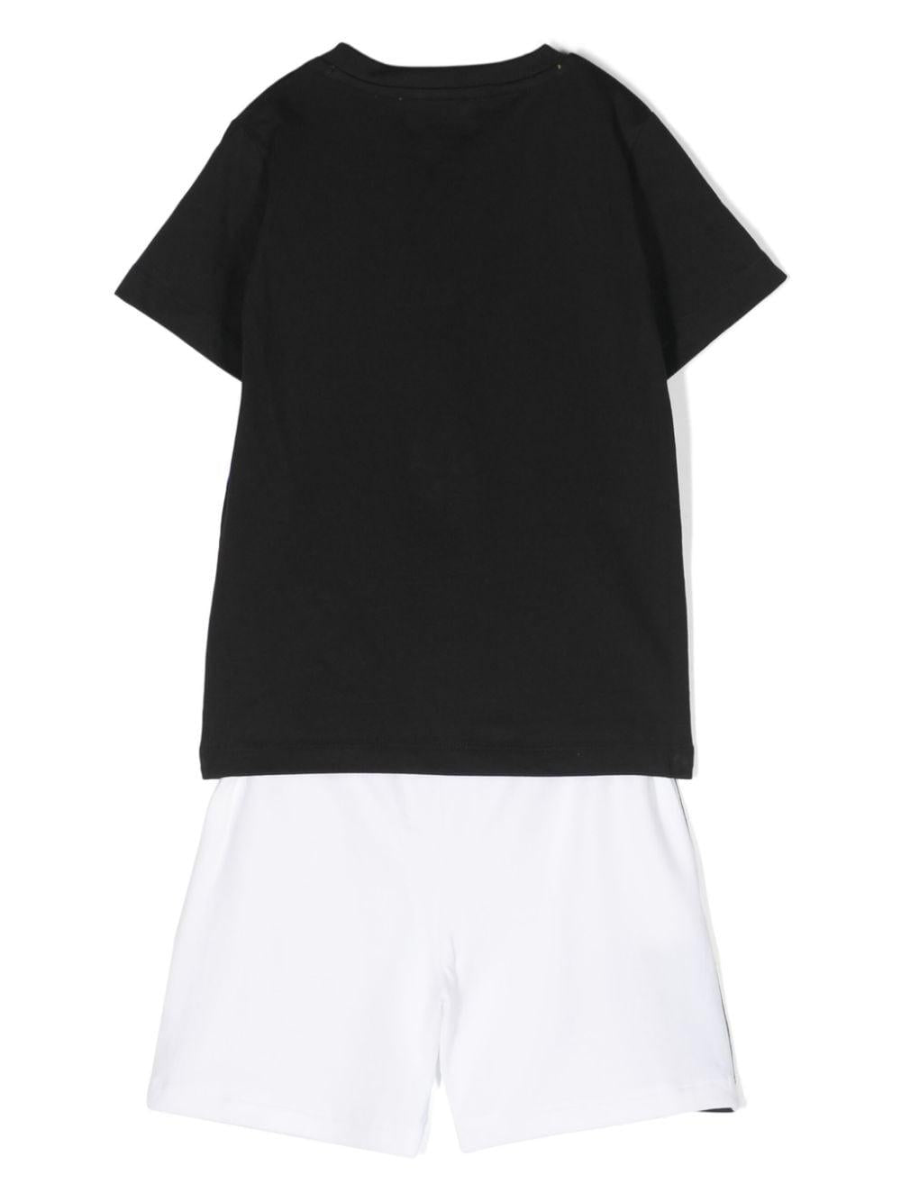 Black and white sports suit for boys