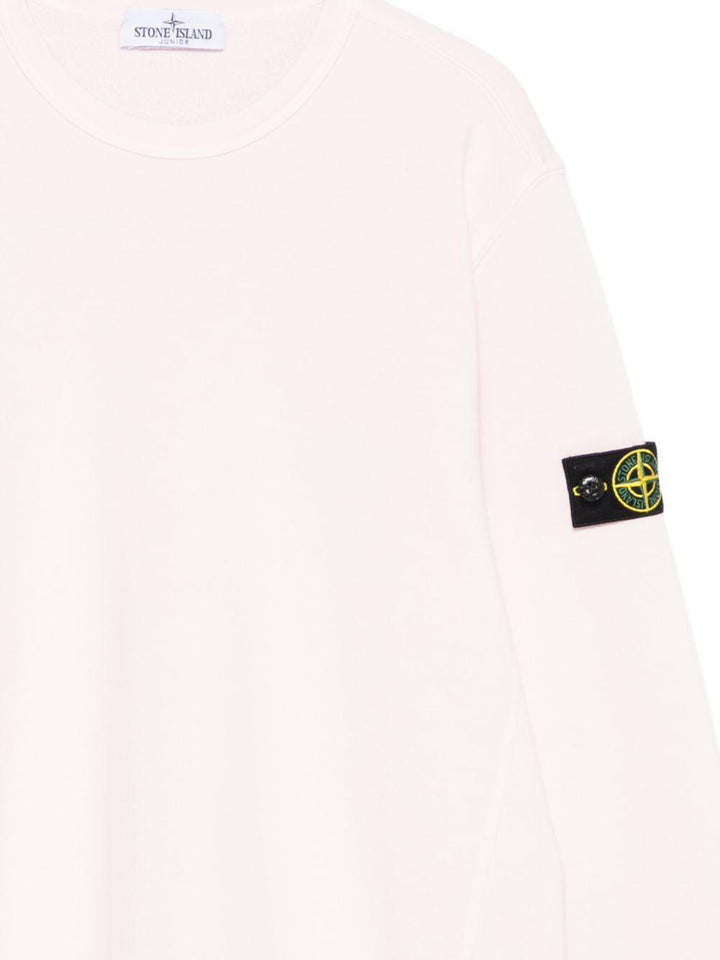 Felpa rosa per bambino 66100005S0040 V0080 Stone Island Kids 