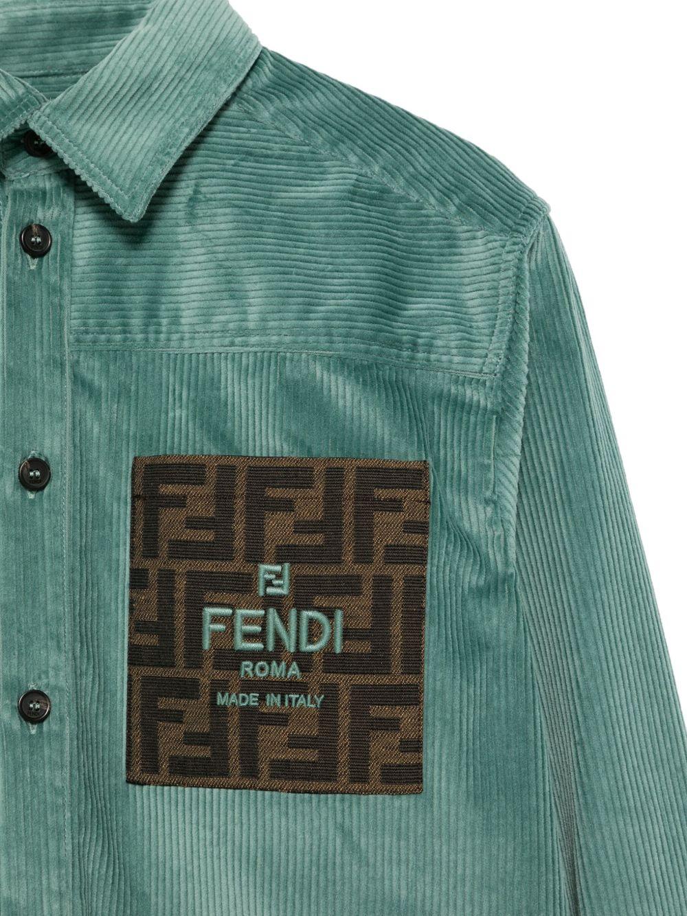 Camicia turchese-verde per bambino