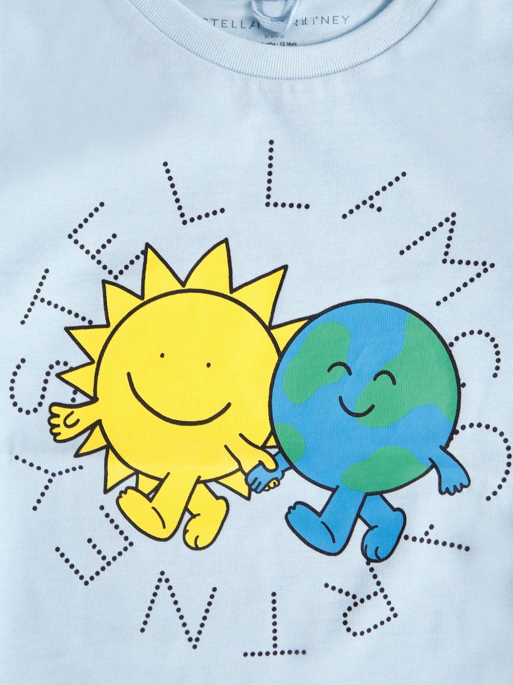 T-shirt celeste per neonato