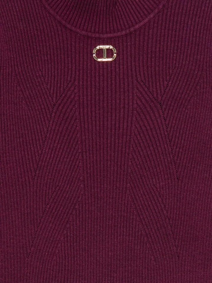 Maglione bordeaux per bambina 252GJ3042 04218 Twin Set 