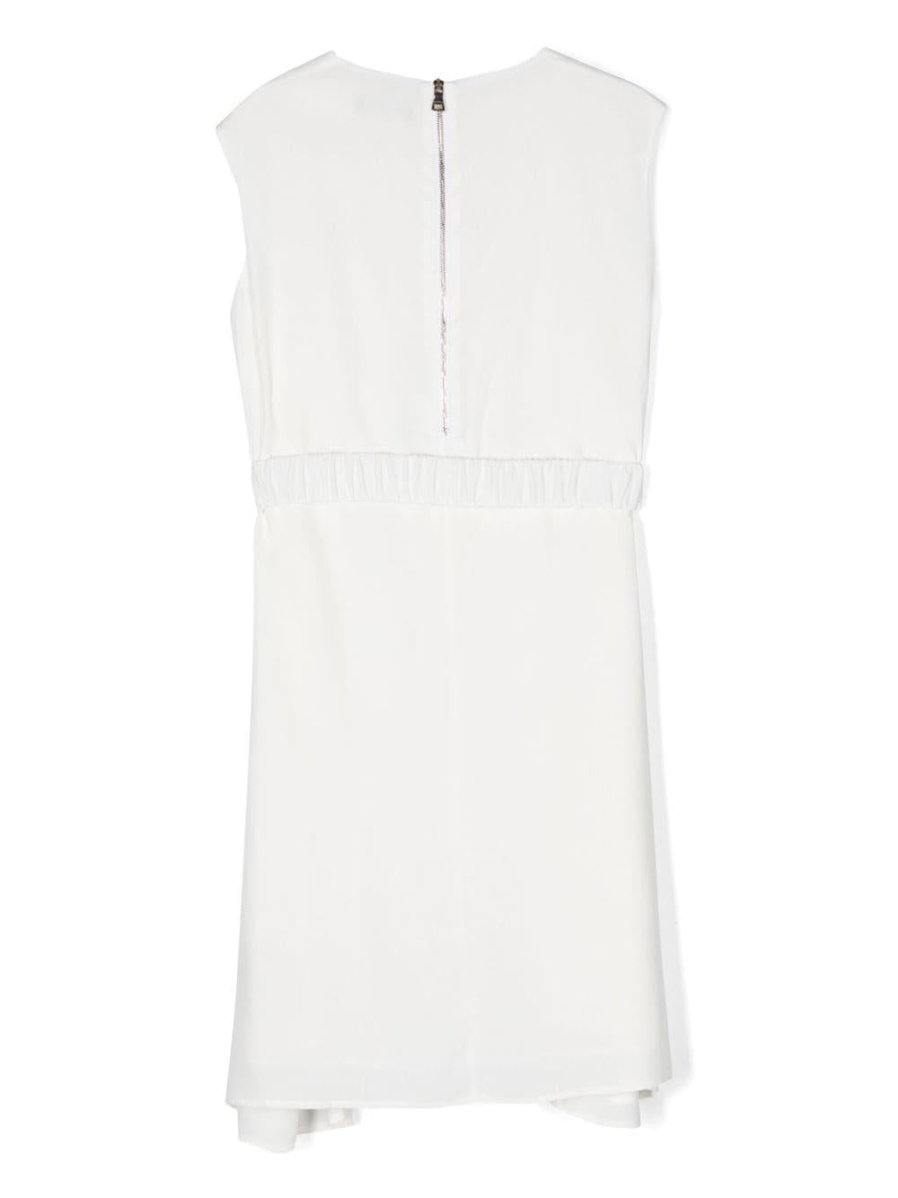 White dress for girls with logo