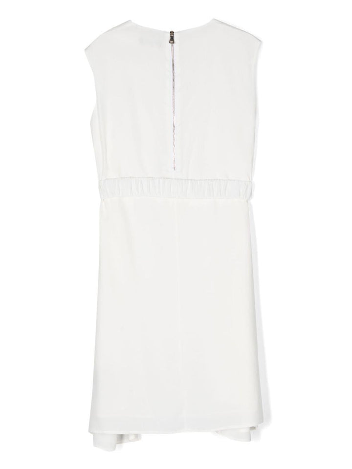 White dress for girls with logo