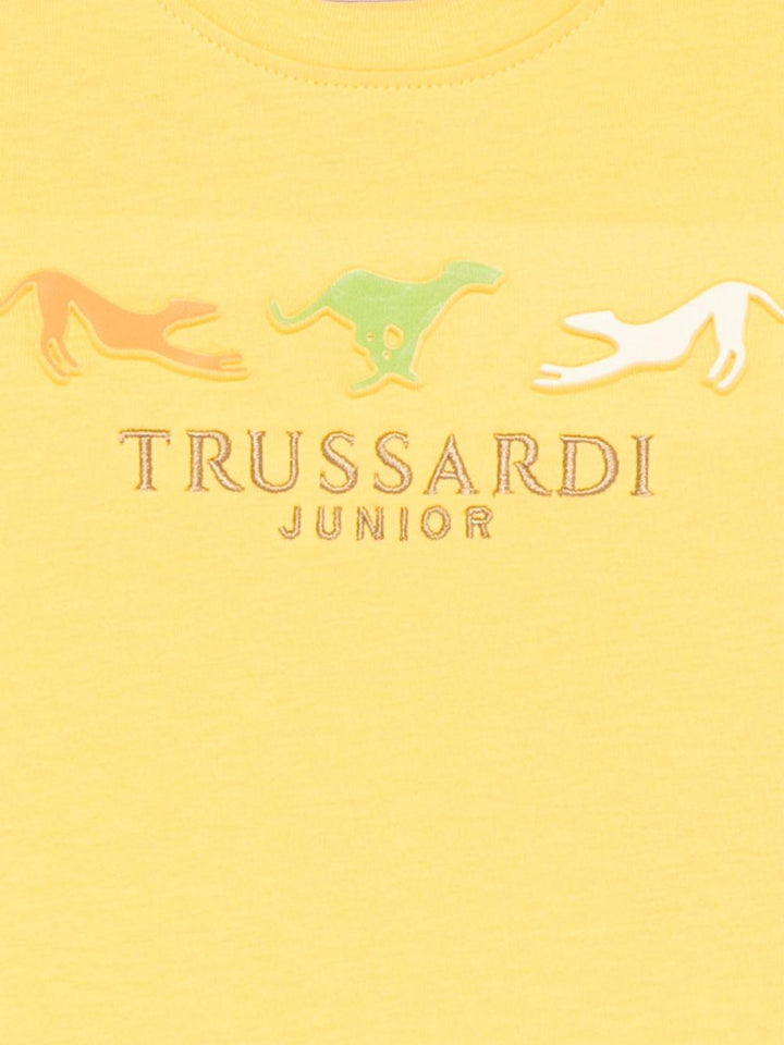 T-shirt giallo girasole per neonato