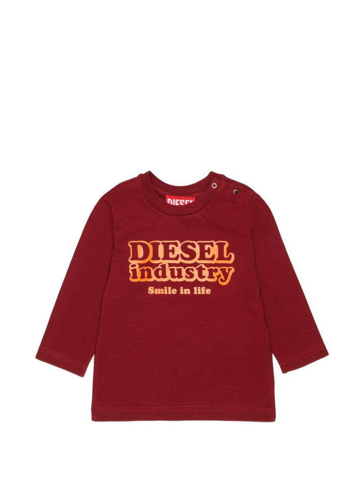 T-shirt syrah per neonato K0086000YI9 K440 Diesel Kids 
