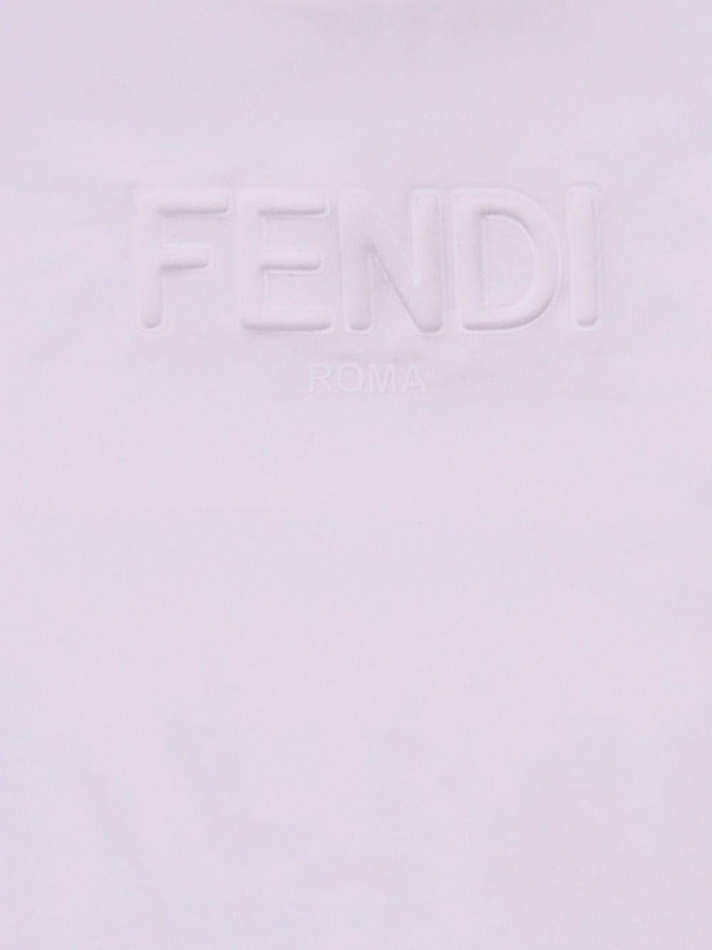 T-shirt viola chiaro per neonata BUI1107AJ F0TU9 Fendi Kids 