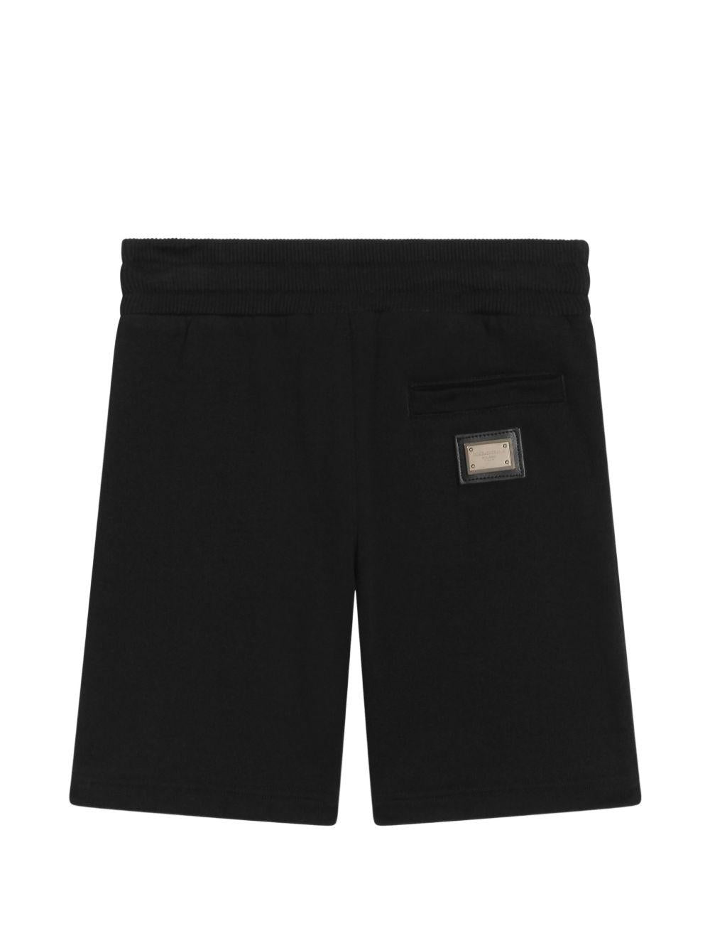 Bermuda nera per bambino L4JQD4G7P1V N0000 Dolce & Gabbana Kids 
