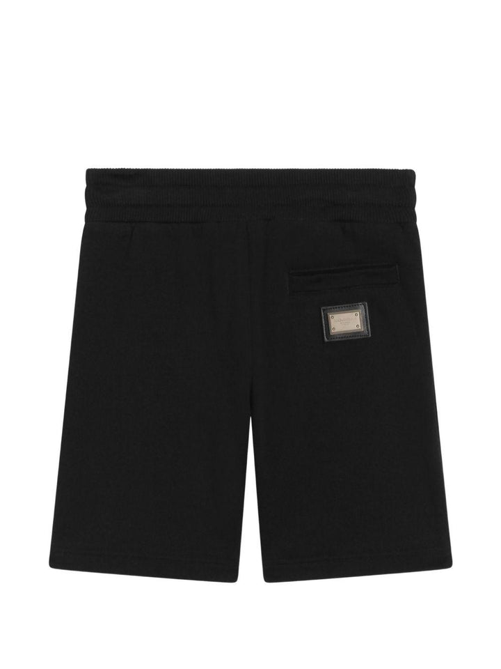 Bermuda nera per bambino L4JQD4G7P1V N0000 Dolce & Gabbana Kids 