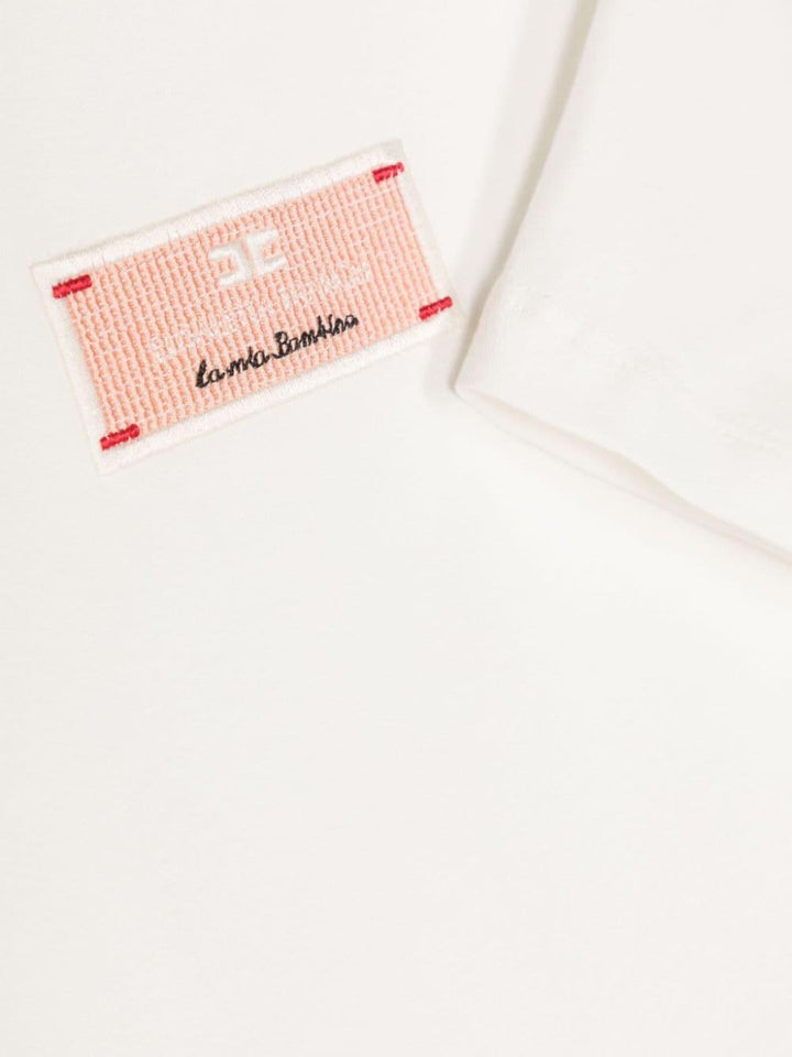 White t-shirt for girls with logo
