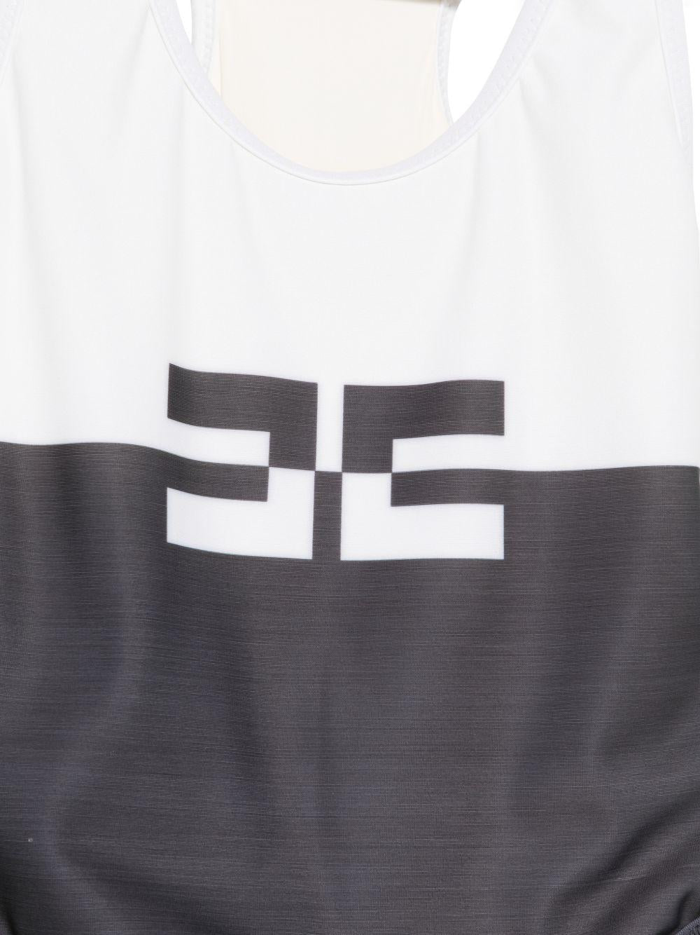 Costume bianco/nero per bambina EFSW026CJT004 D505 Elisabetta Franchi Kids 