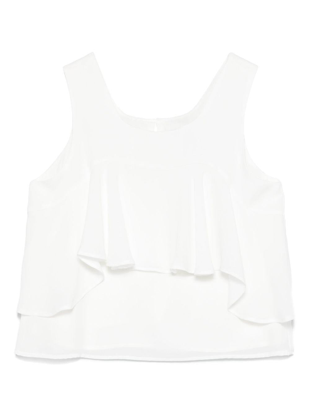 Top bianco per bambina