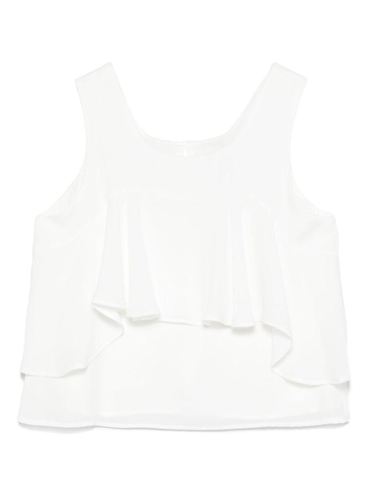 Top bianco per bambina