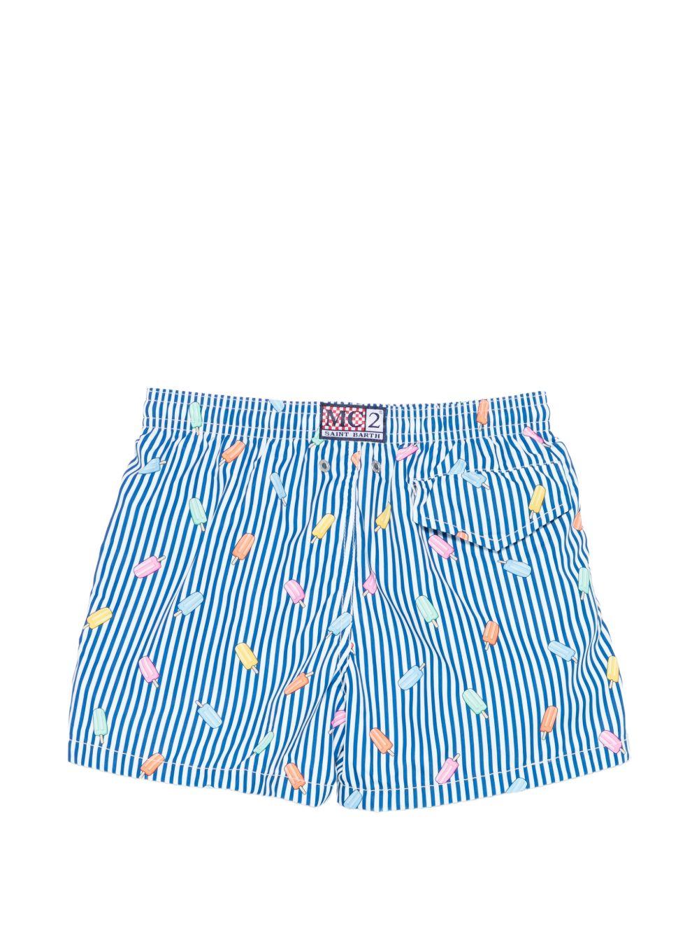 Costume blu/bianco per bambino JEA0004 02615L MC2 Saint Barth Kids 
