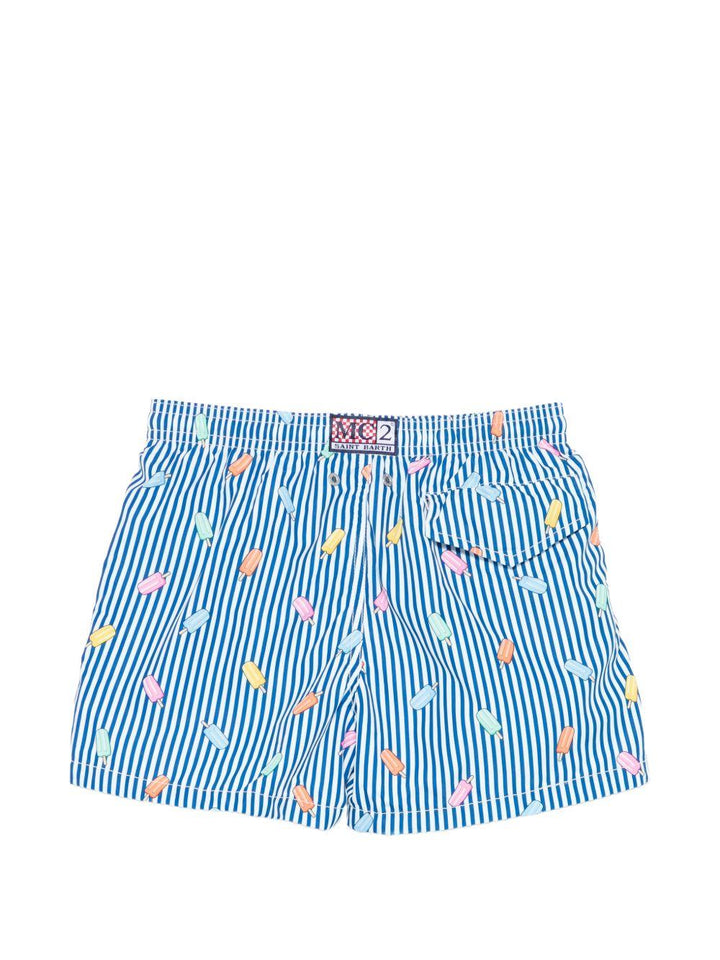 Costume blu/bianco per bambino JEA0004 02615L MC2 Saint Barth Kids 