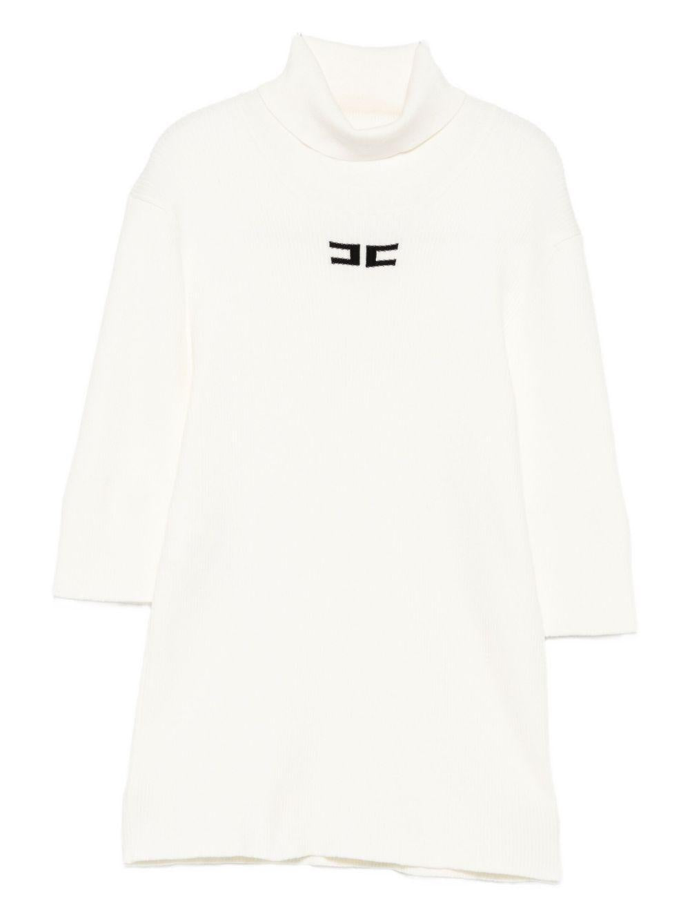 Abito bianco per bambina EFMA176CFL229 D759 Elisabetta Franchi Kids 