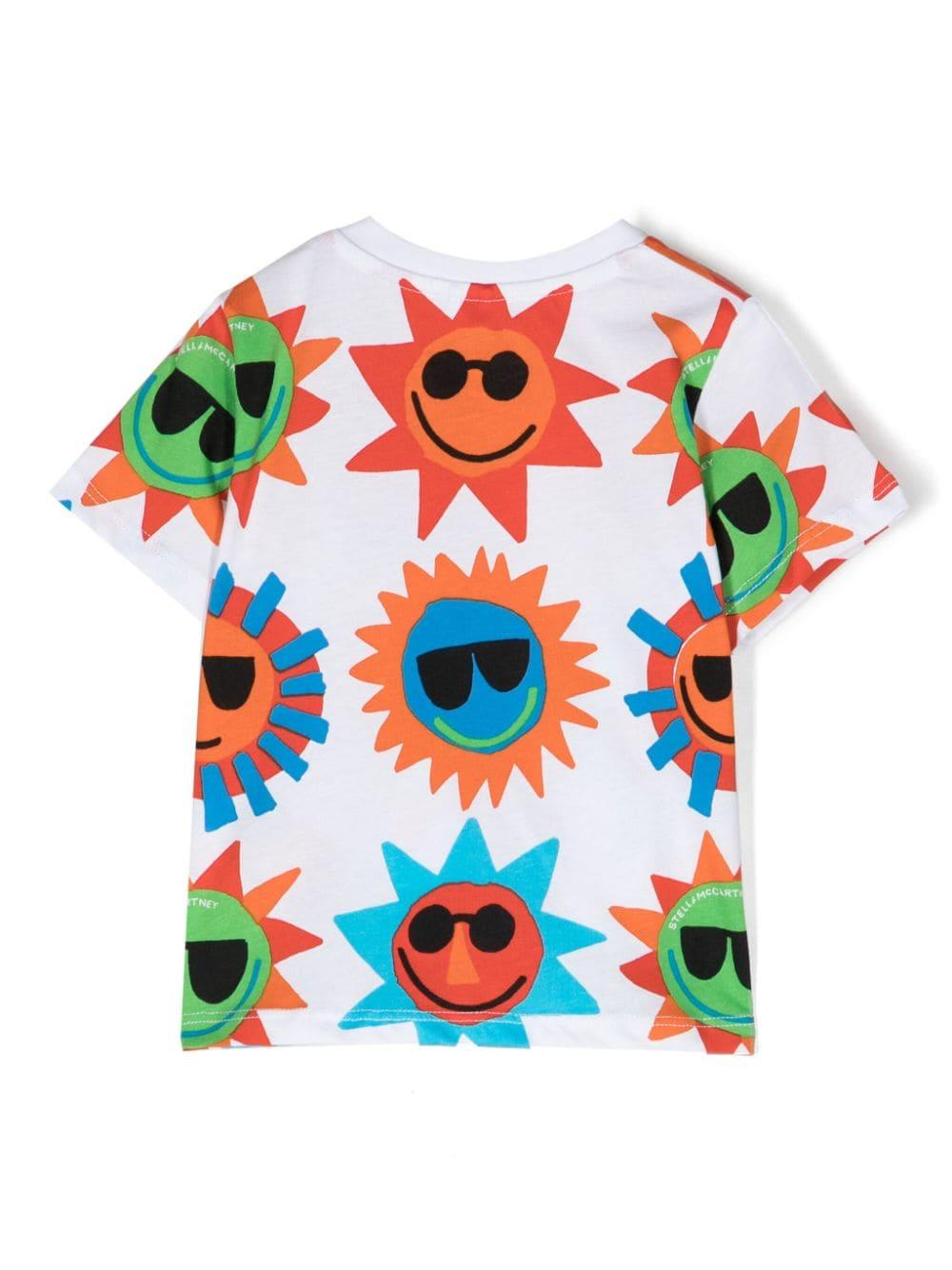 T-shirt bianco per neonato con stampa