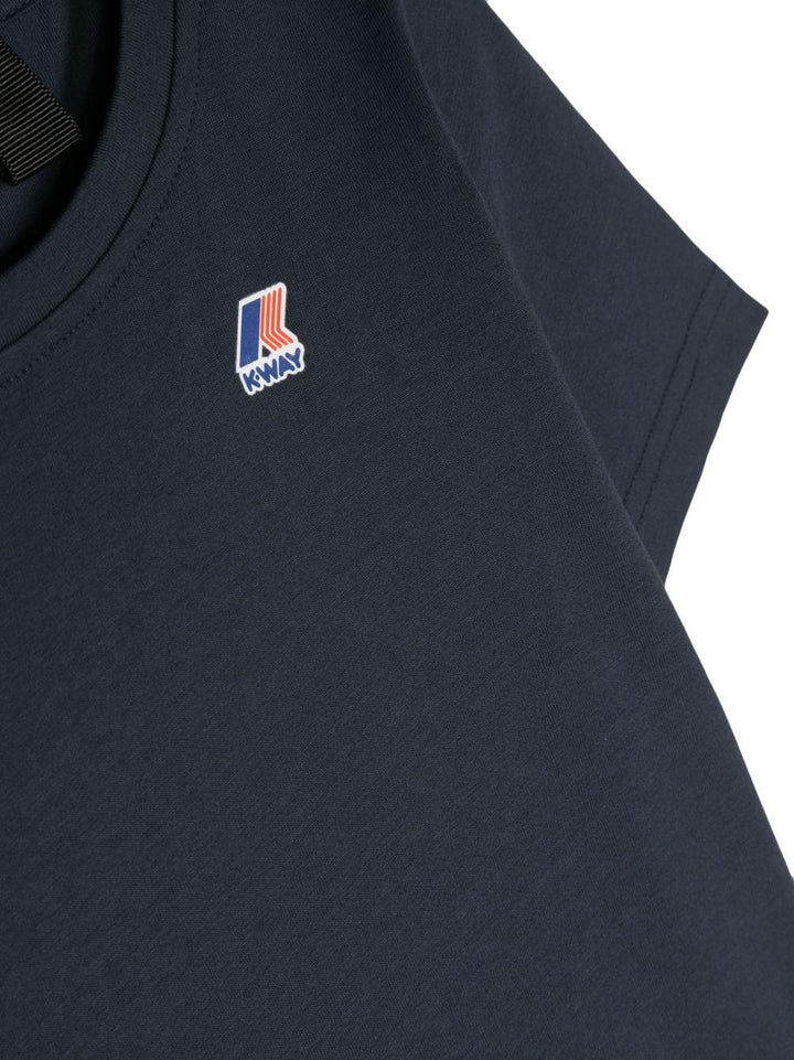 Blue t-shirt for boys with logo